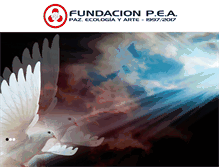 Tablet Screenshot of fundacionpea.org